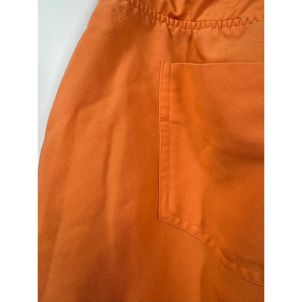 FIGS Zamora Jogger Scrub Pants Womens‎ XXL Petite Orange Technical W18SW2005P